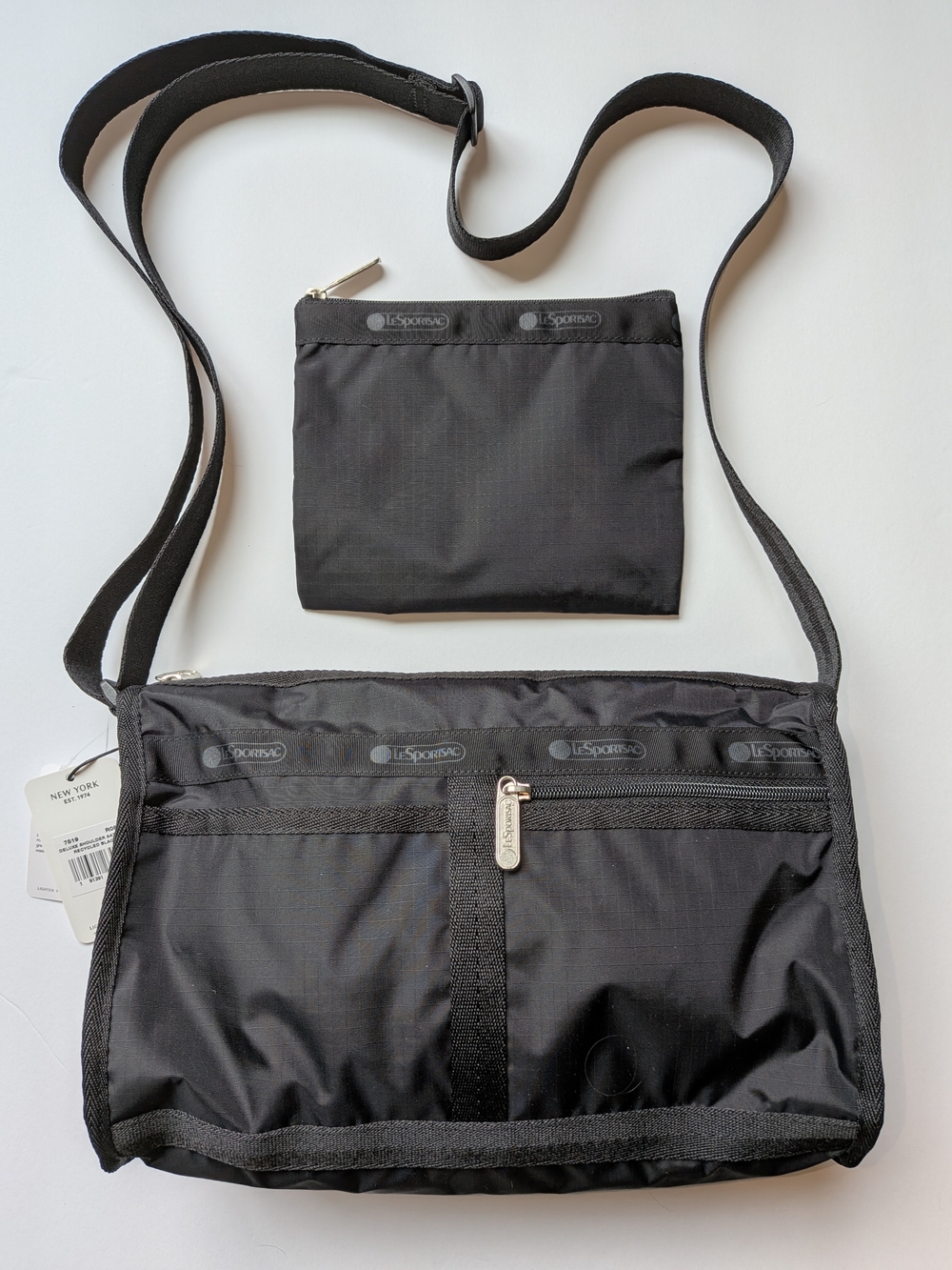 LeSportsac Deluxe Shoulder Satchel with Matching Pouch